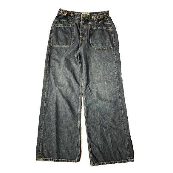 Free People Denim - Free People Women's Size 31 Wide Leg Medium Wash Jeans